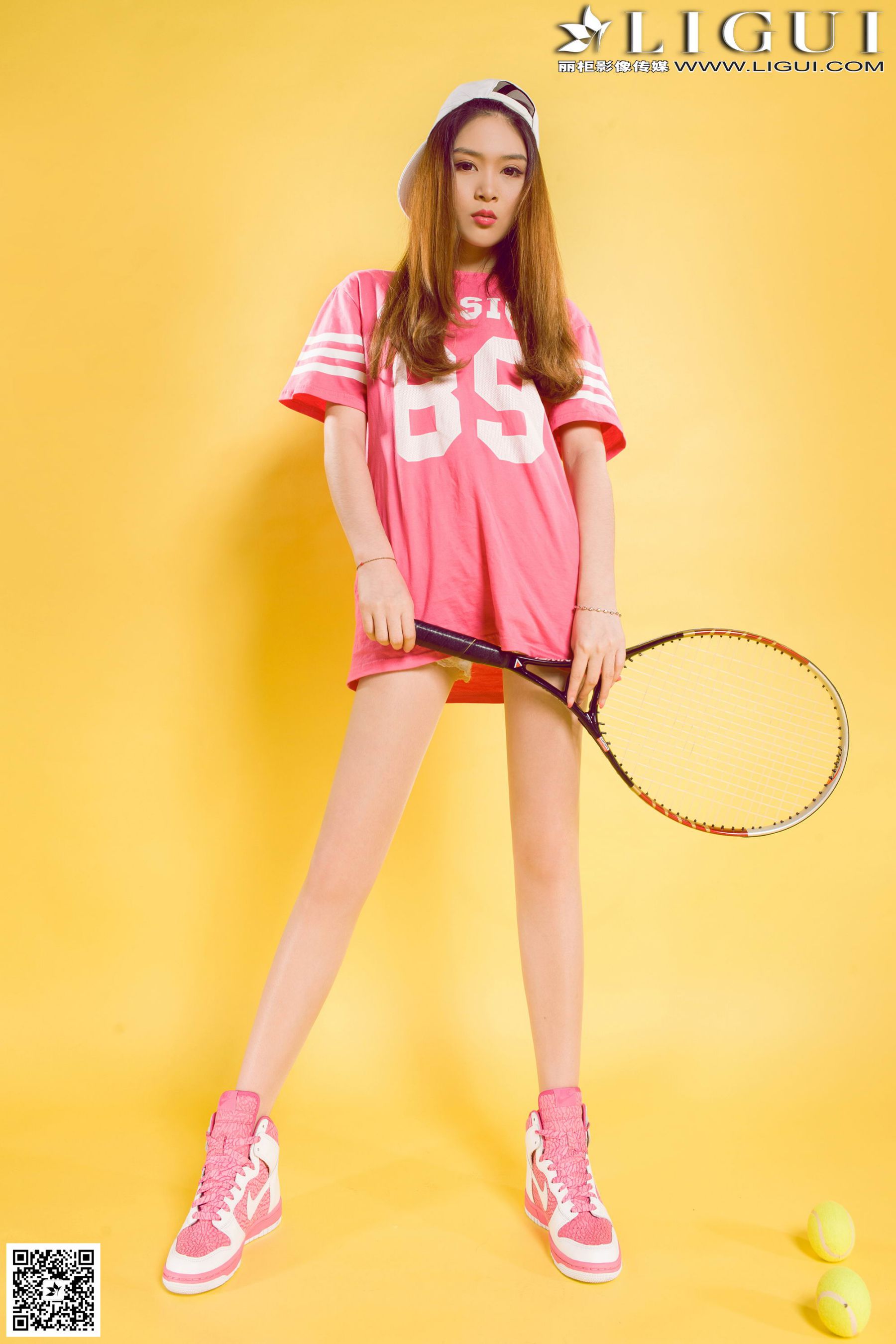 [丽柜LiGui] Model 允儿《篮球少女羽毛球运动系列》第17张