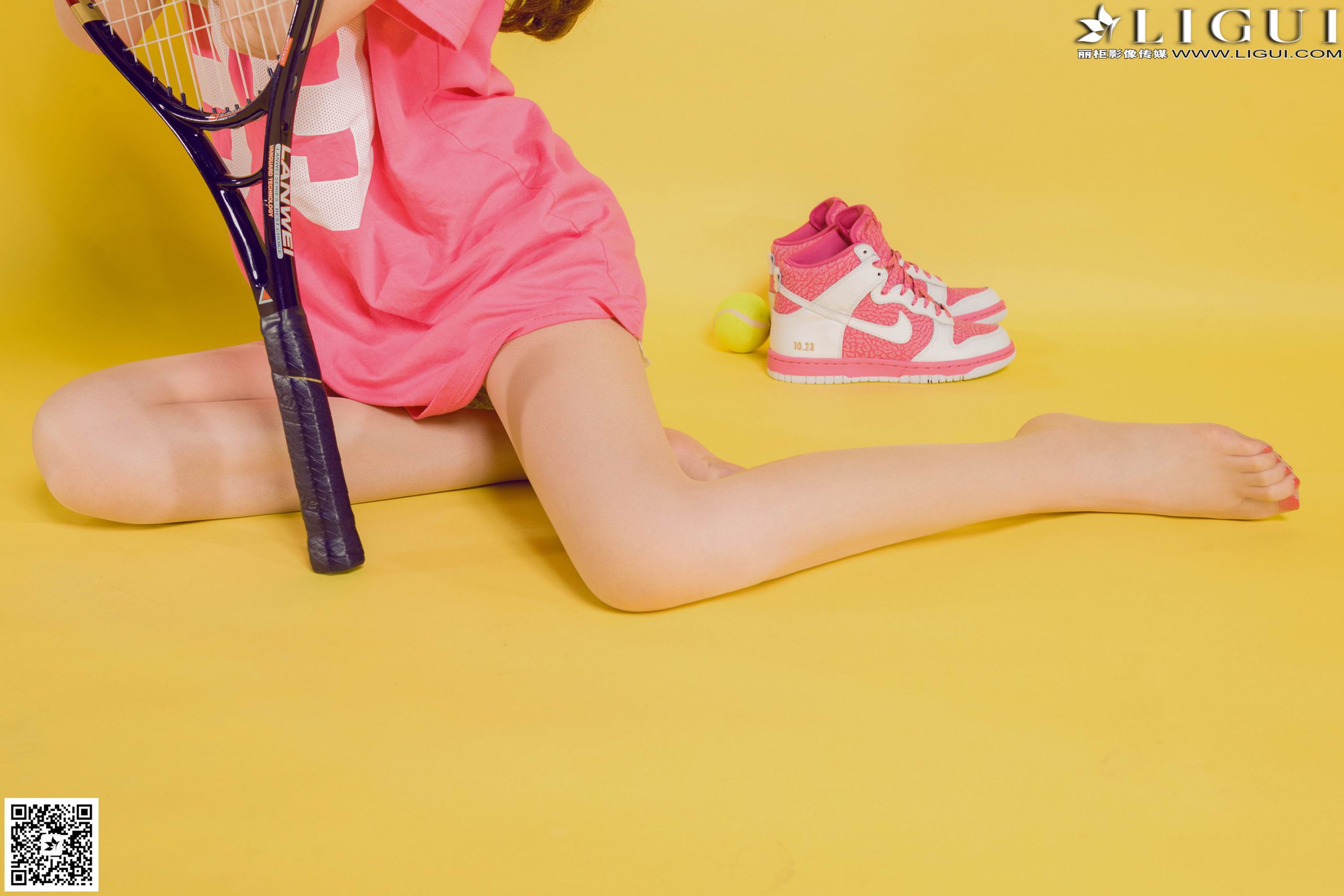 [丽柜LiGui] Model 允儿《篮球少女羽毛球运动系列》第1张