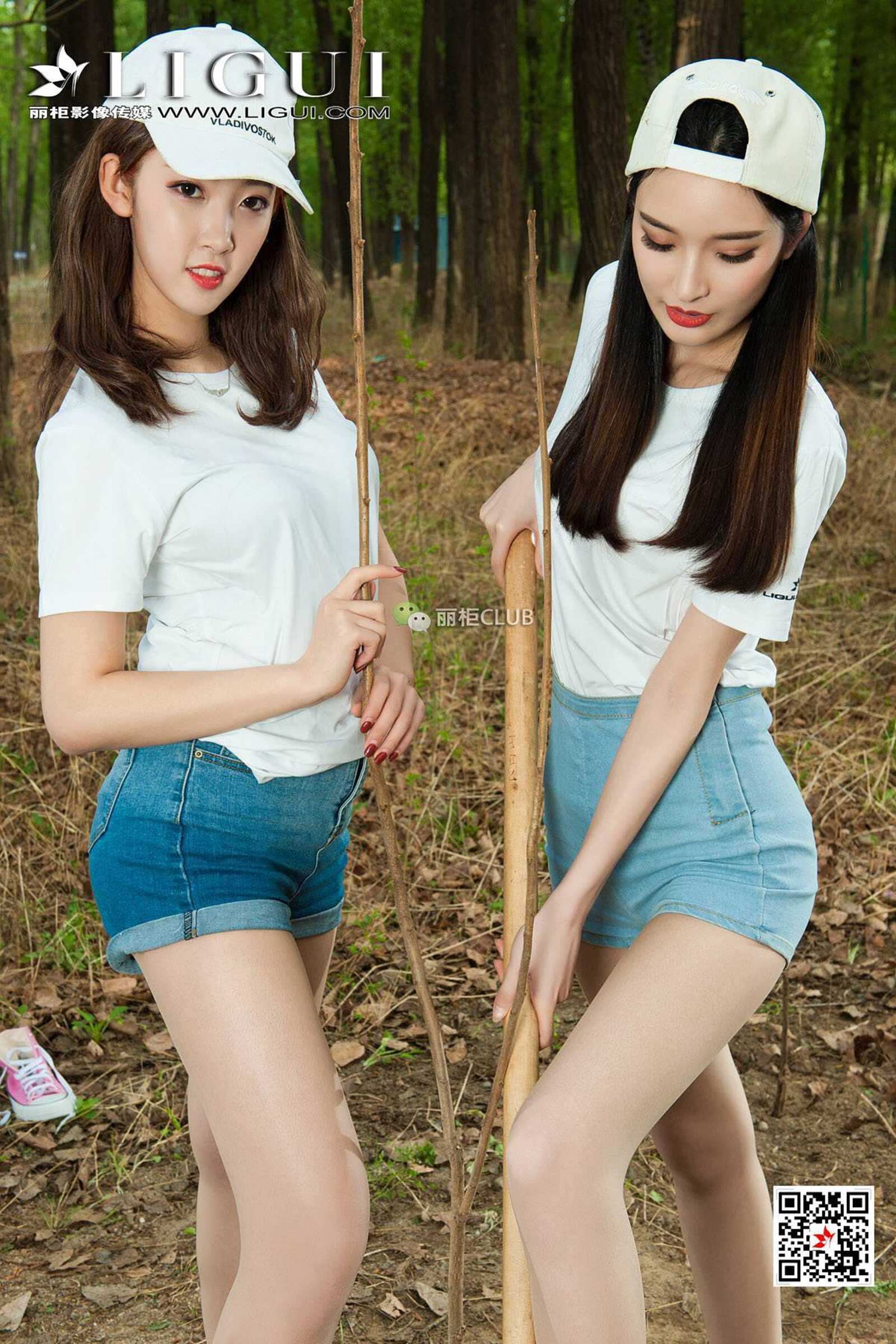 腿模雪糕&amp;amp;筱筱《户外丝足》 [丽柜LIGUI] 美腿丝第2张