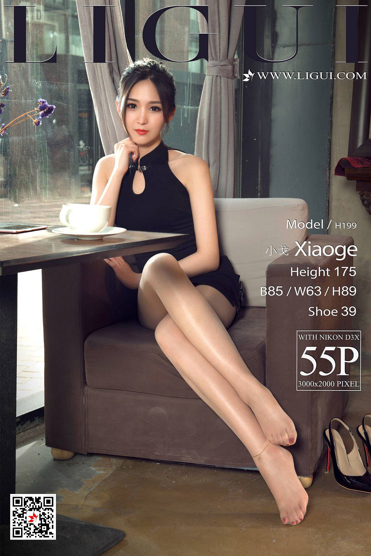 腿模小戈《优雅旗袍丝足》 [丽柜LIGUI] 美腿丝足第16张