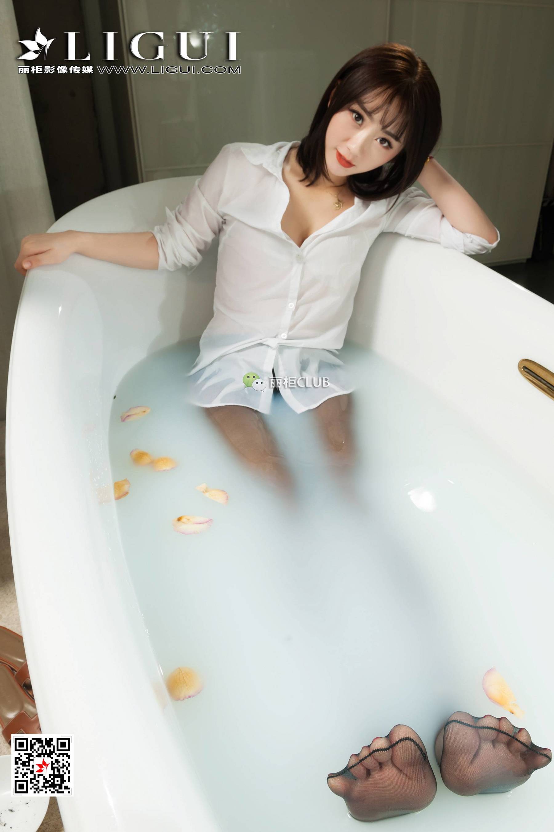 足模然然《浴缸丝足迷情》 [丽柜LIGUI] 网络丽人第16张