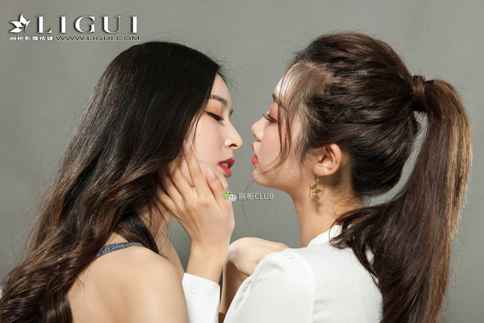 雪糕&amp;amp;筱筱《姐妹花丝足诱惑》 [丽柜Ligui] 美腿第4张