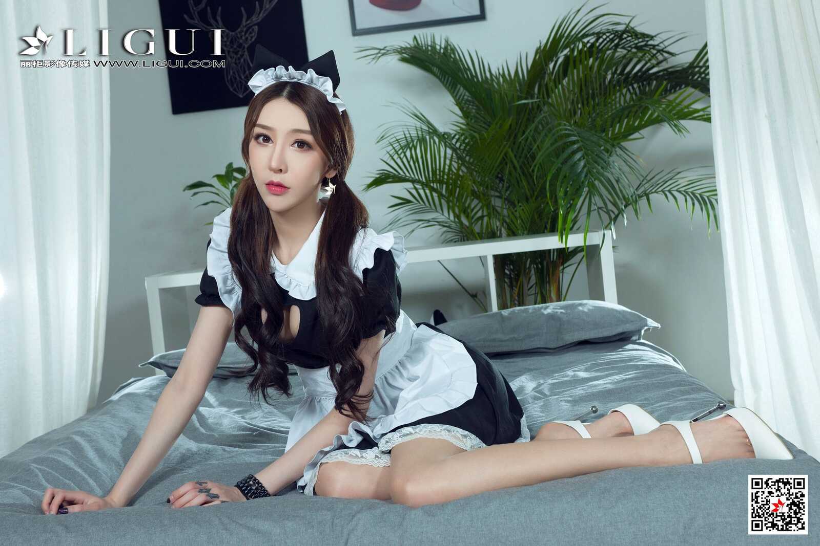 腿模兔子《女仆绳艺》 [丽柜美束Ligui] 网络丽人第8张