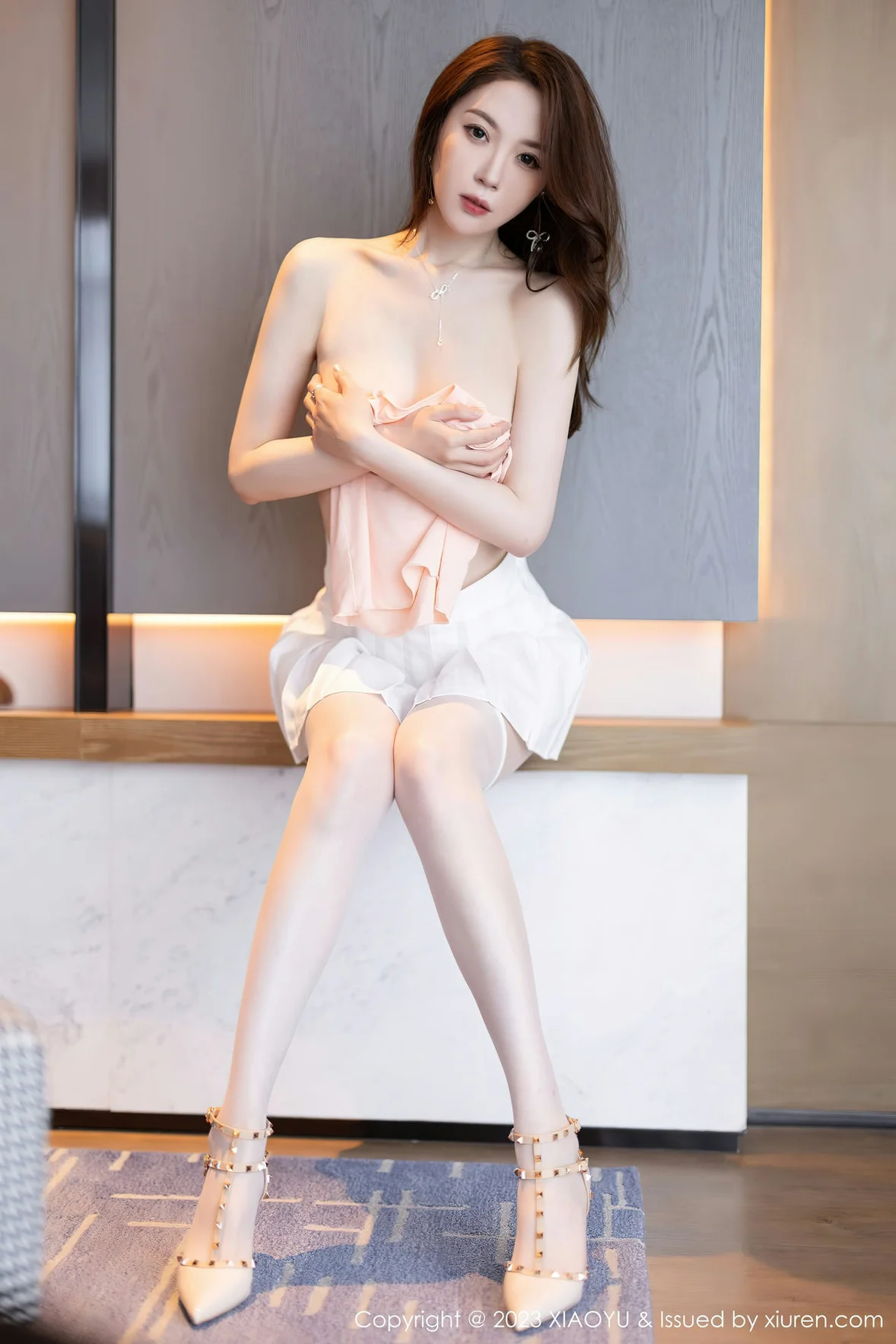 XIAOYU 语画 Vol.1069 梦心玥 诱人白色丝袜性感写真1 [86P]第17张