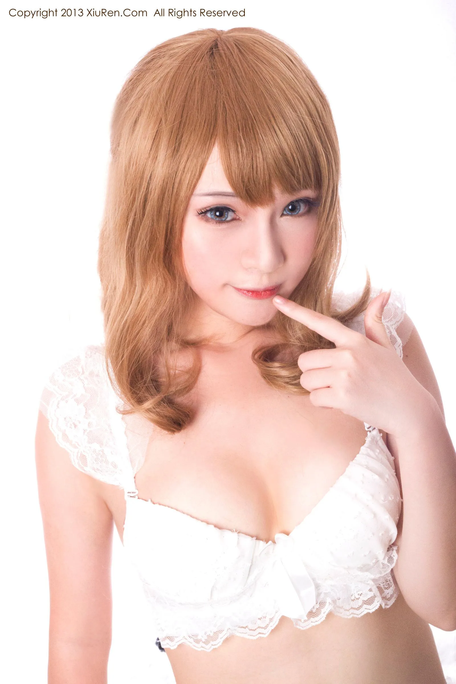  萌主@千夜未来《小蕾丝私房系列》 秀人网 No.012第1张