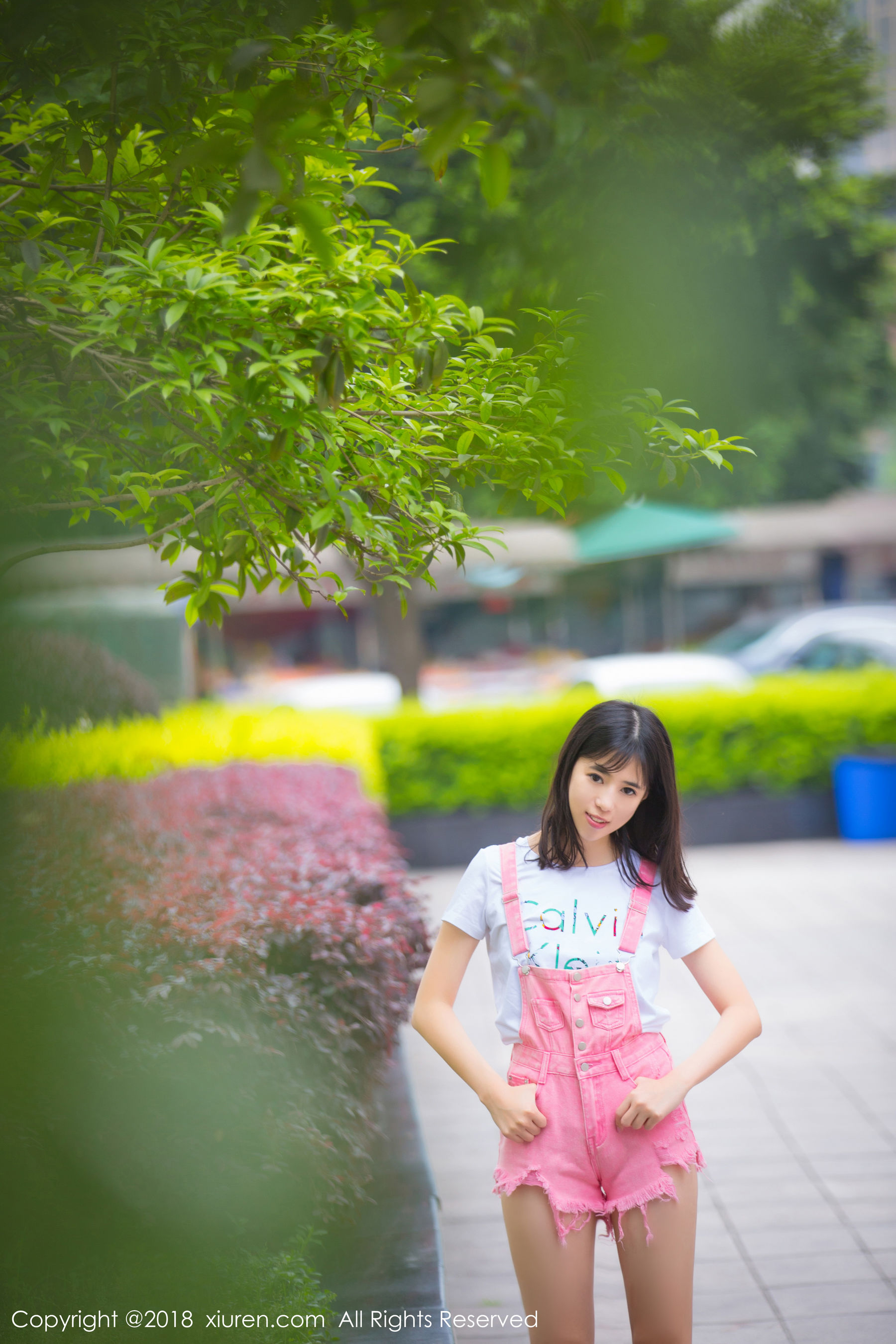 模特艾栗栗栗栗栗栗吖《清新美腿外拍与私房内衣魅惑》 XiuRen 秀人网 No.1026第6张