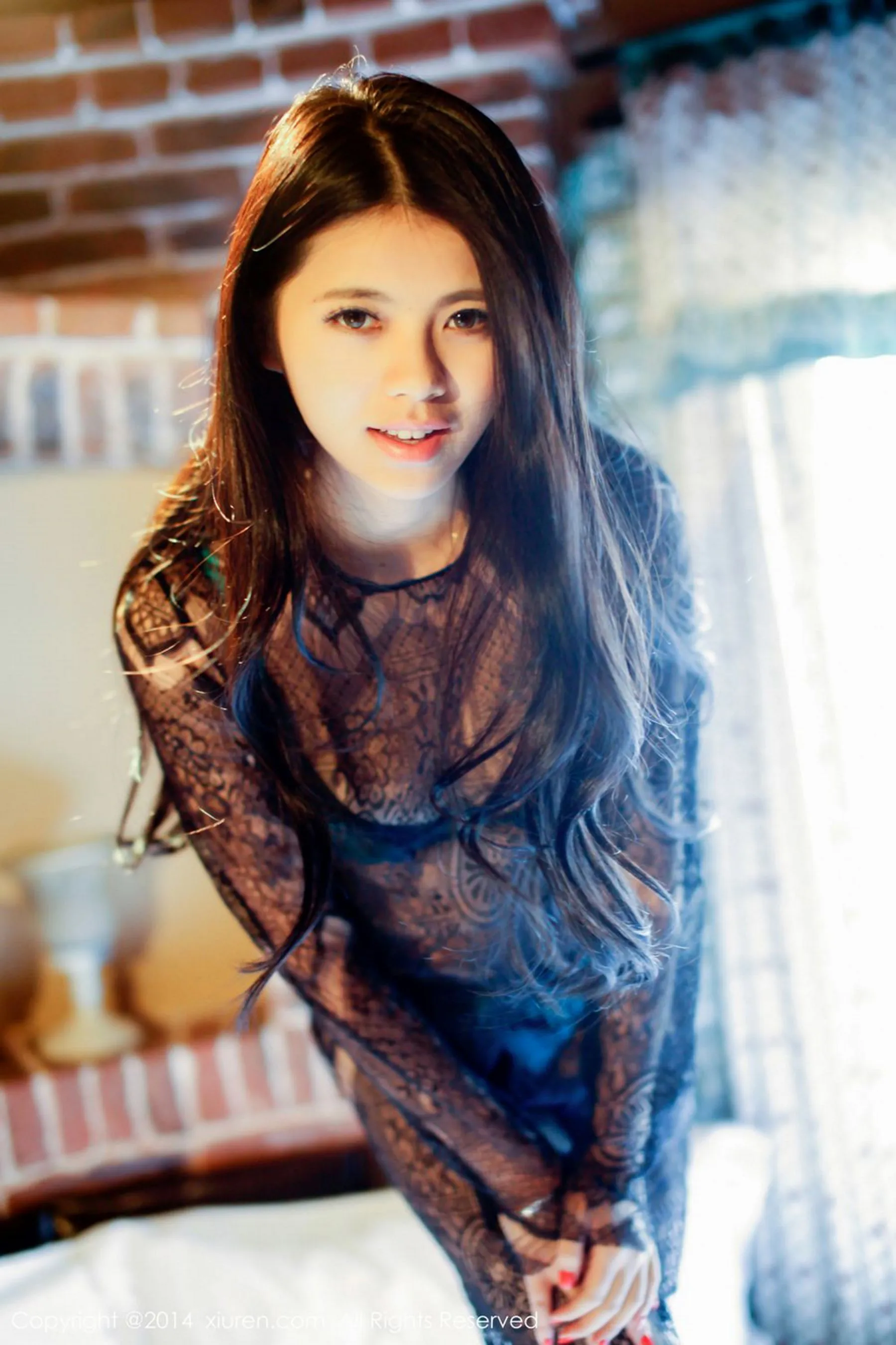  欧阳妮娜娜《透视蕾丝系列》 秀人网 No.265第1张