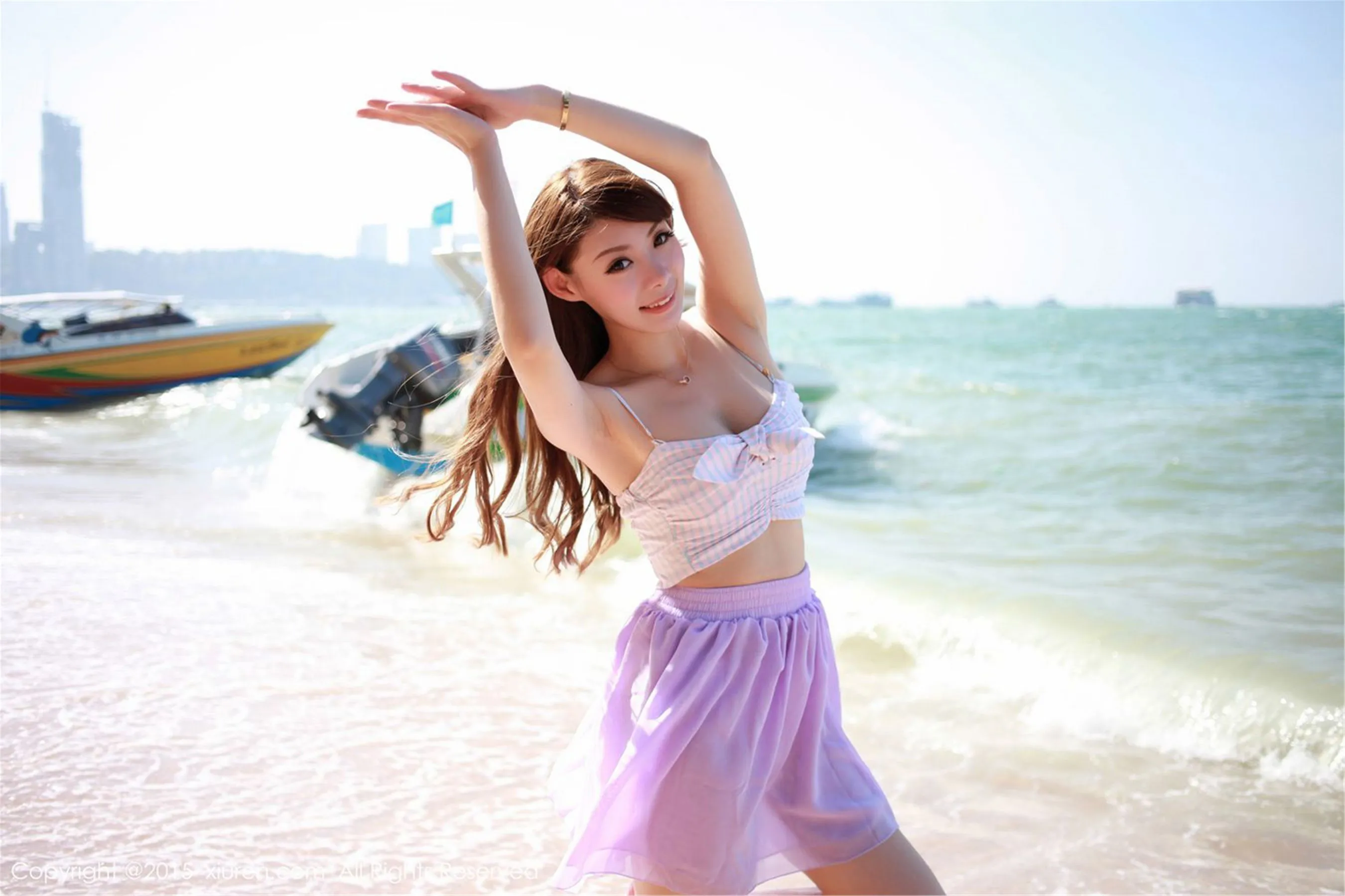  MARA酱《海边、街拍、酒店泳池系列》 秀人网 No.269第5张