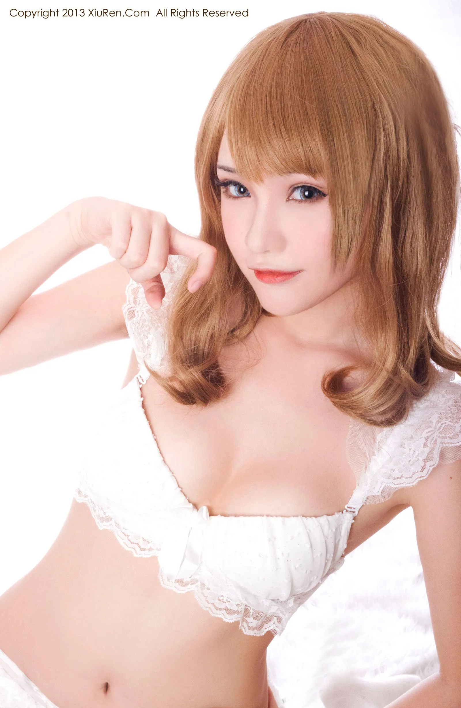 萌主@千夜未来《小蕾丝私房系列》 秀人网 No.012第2张