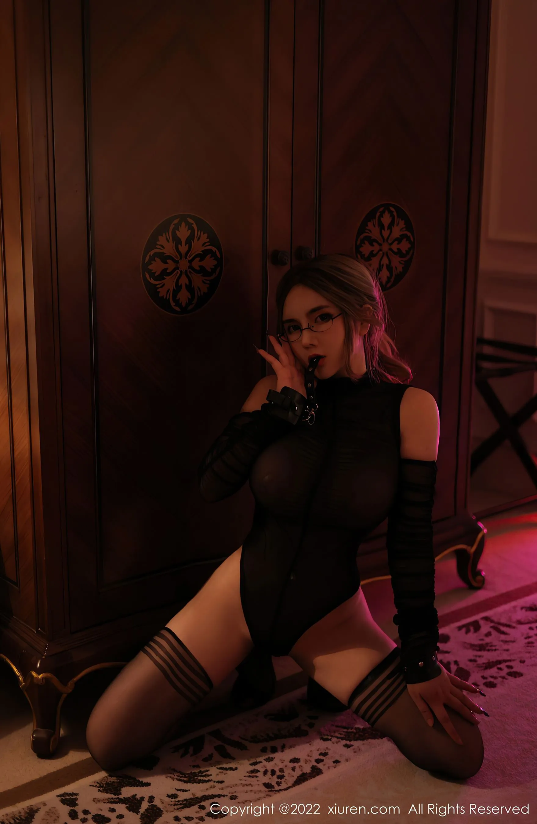  秀人网 No.5753 温心怡 黑丝美臀第21张