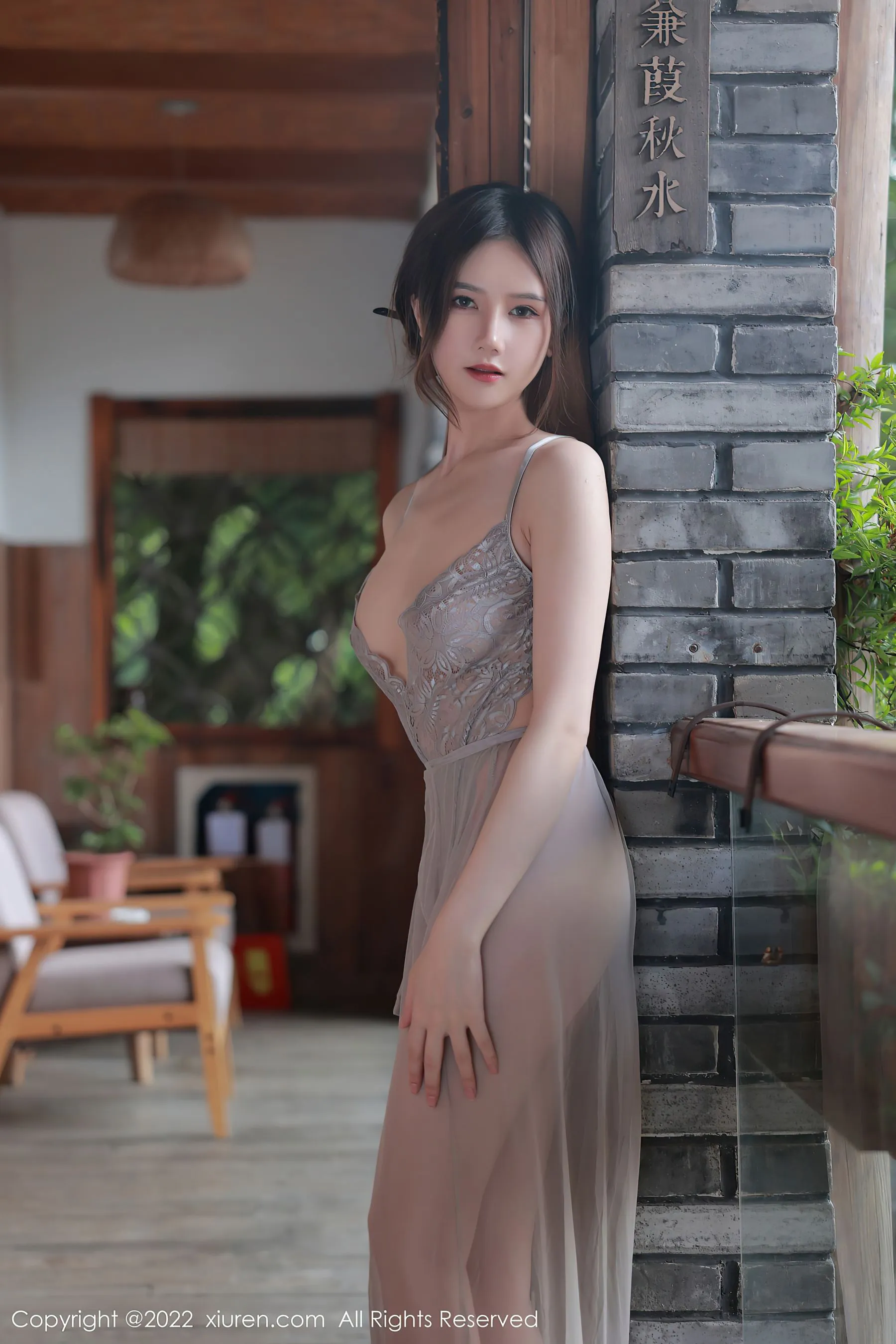  秀人网 No.5660 古月小同学 吊带裙美腿第1张