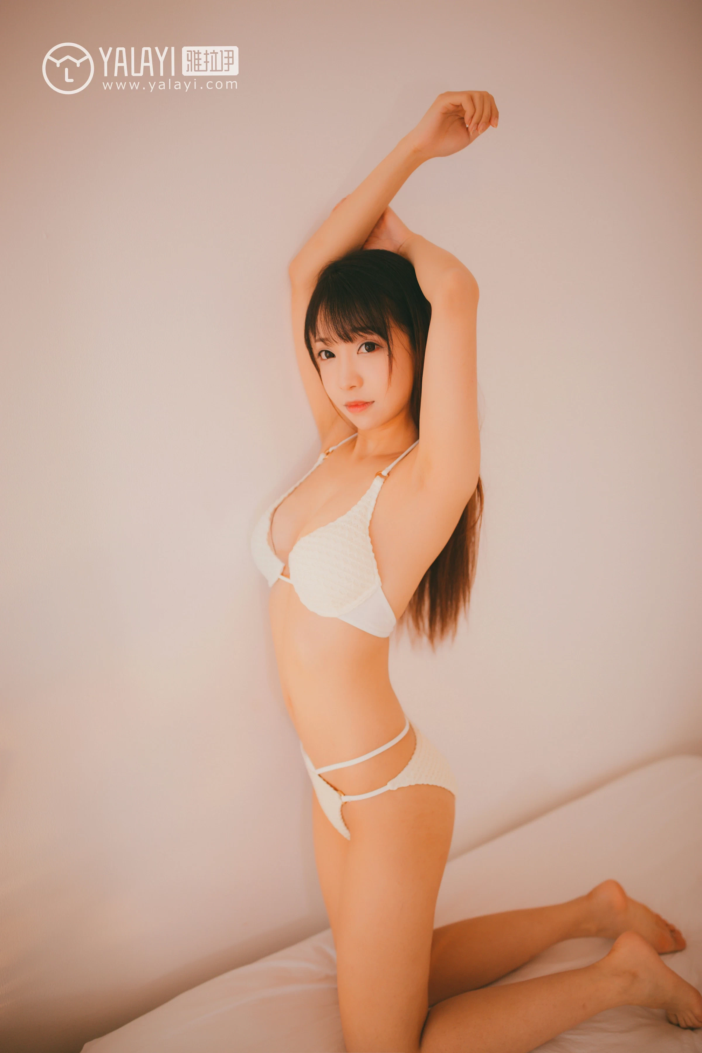 [YALAYI雅拉伊]NO.045 醉心少女 水花儿 镂空睡衣裙加白色内衣性感私房写真集第14张