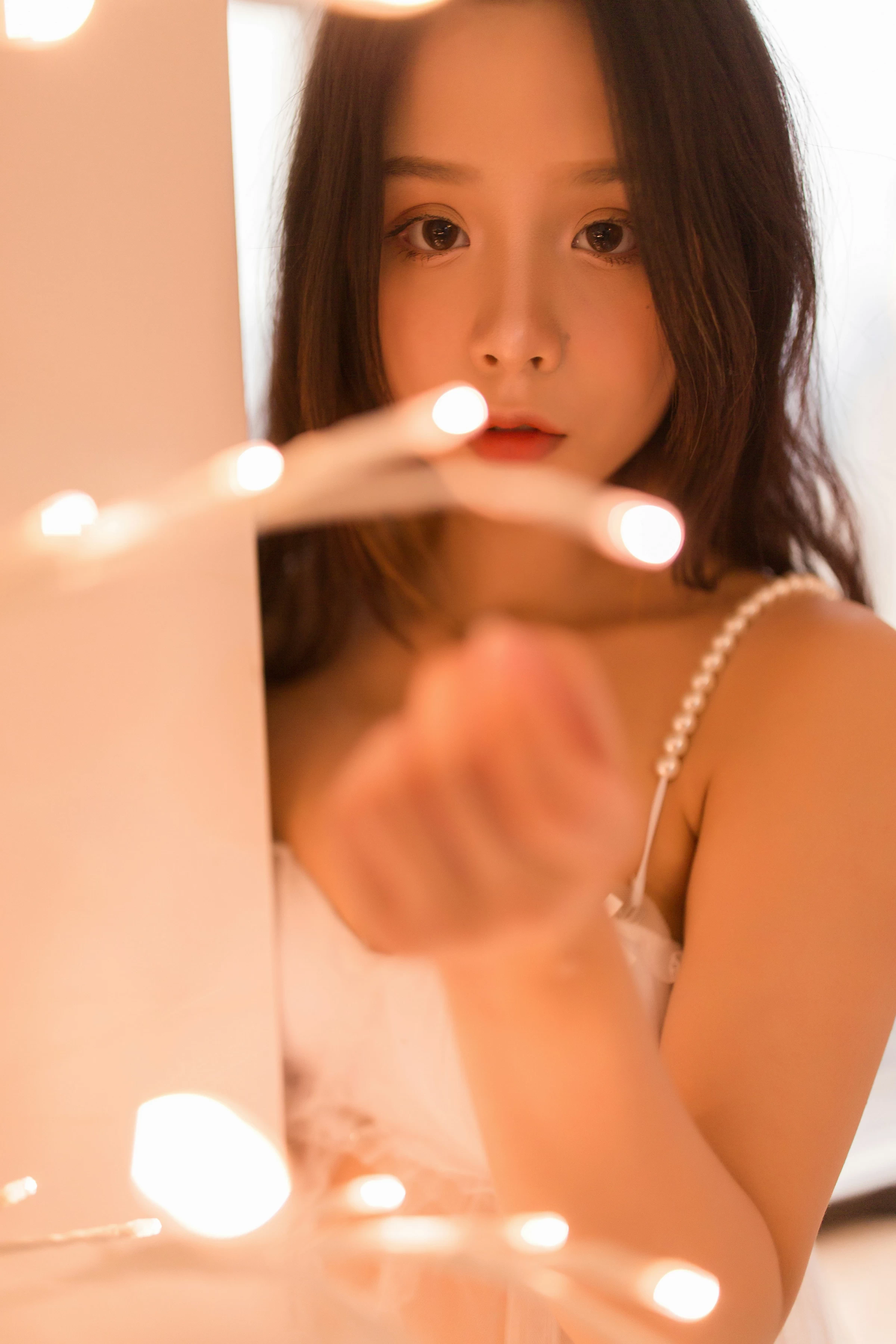 [YALAYI雅拉伊]NO.129 异域风情少女 小小兔 白色透视情趣内衣加安全短裤性感私房写真集第13张