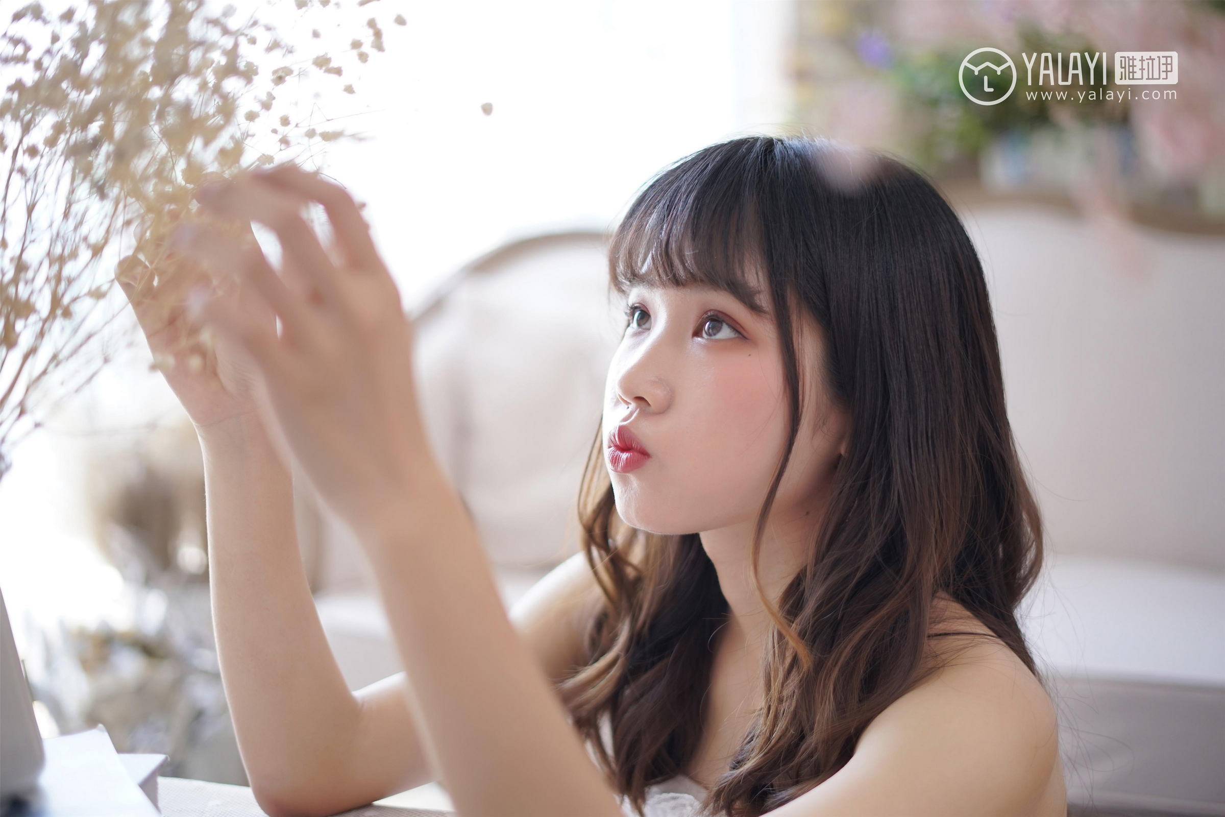 [YALAYI雅拉伊]NO.003 小公主的薄纱裙 公主小兔子 白色透视抹胸连衣裙性感私房写真集第8张