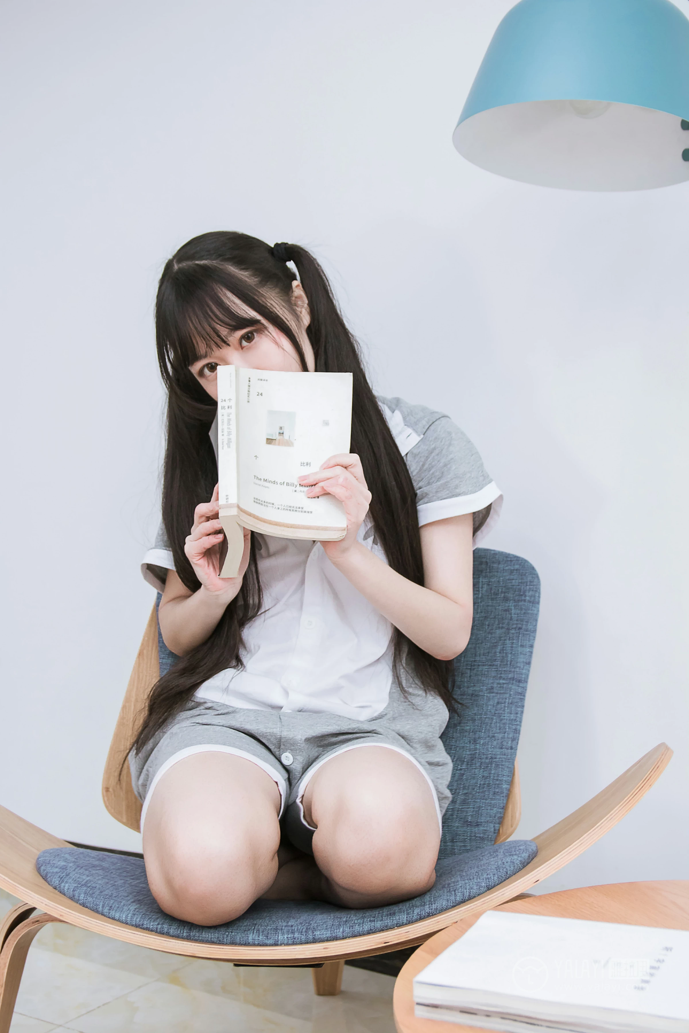 [YALAYI雅拉伊]No.201 龙猫睡衣 小琉 灰色连身睡衣加黑色情趣内衣性感私房写真集第14张