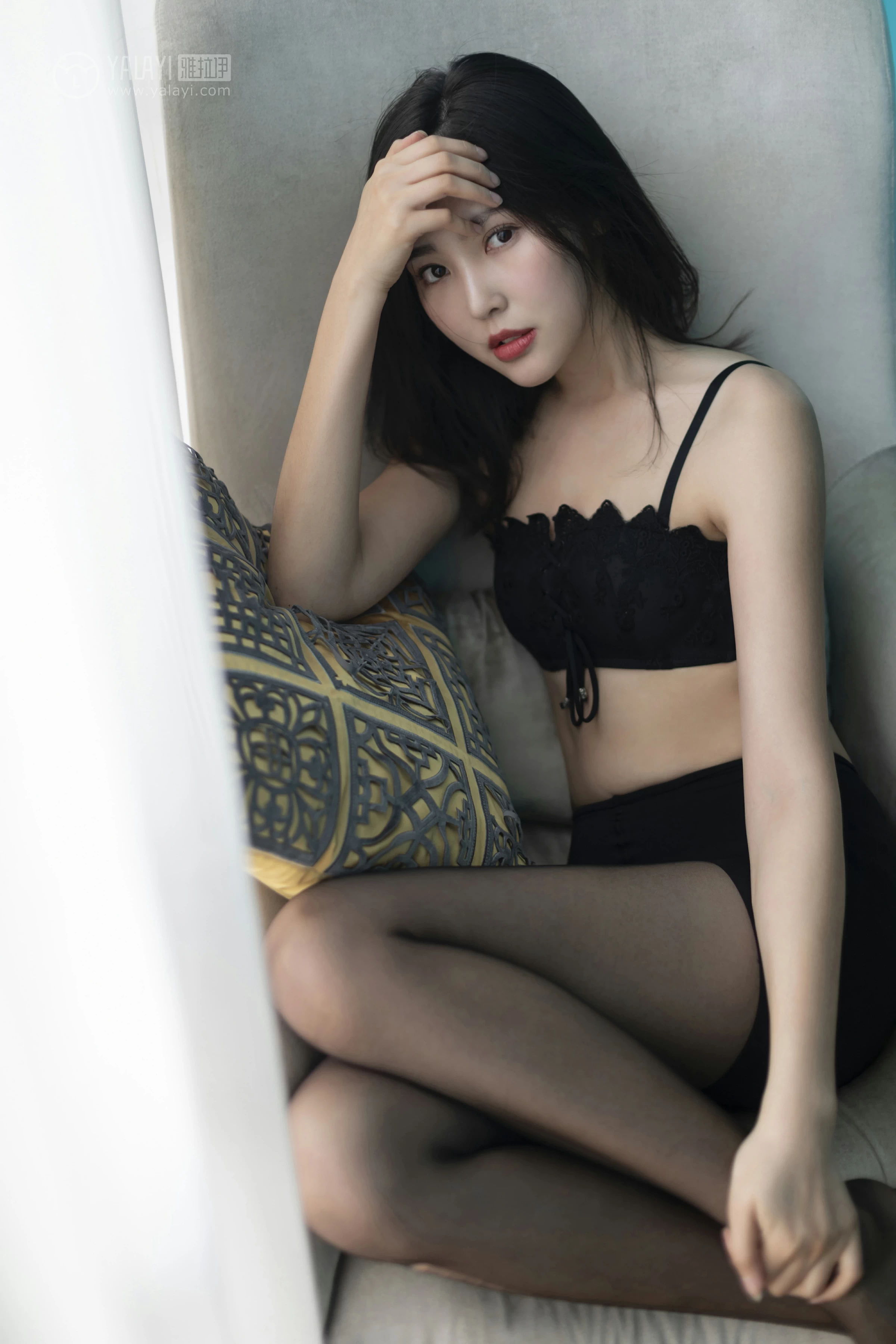 [YALAYI雅拉伊]No.218 独角戏 仓儿 黑色紧身内衣性感私房写真集第10张