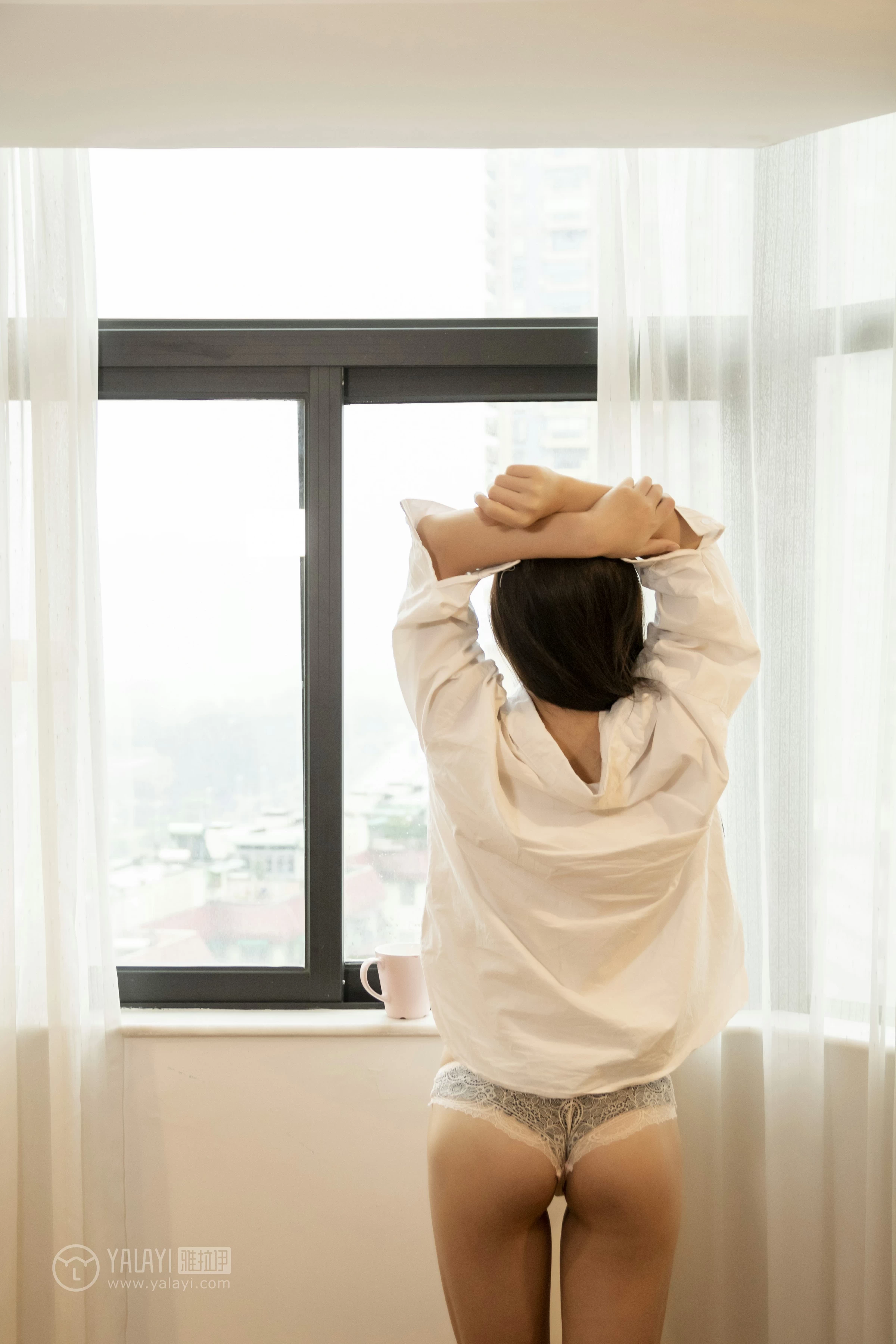 [YALAYI雅拉伊]No.283 书香 慧儿 粉色睡衣加白色内衣性感私房写真集第7张