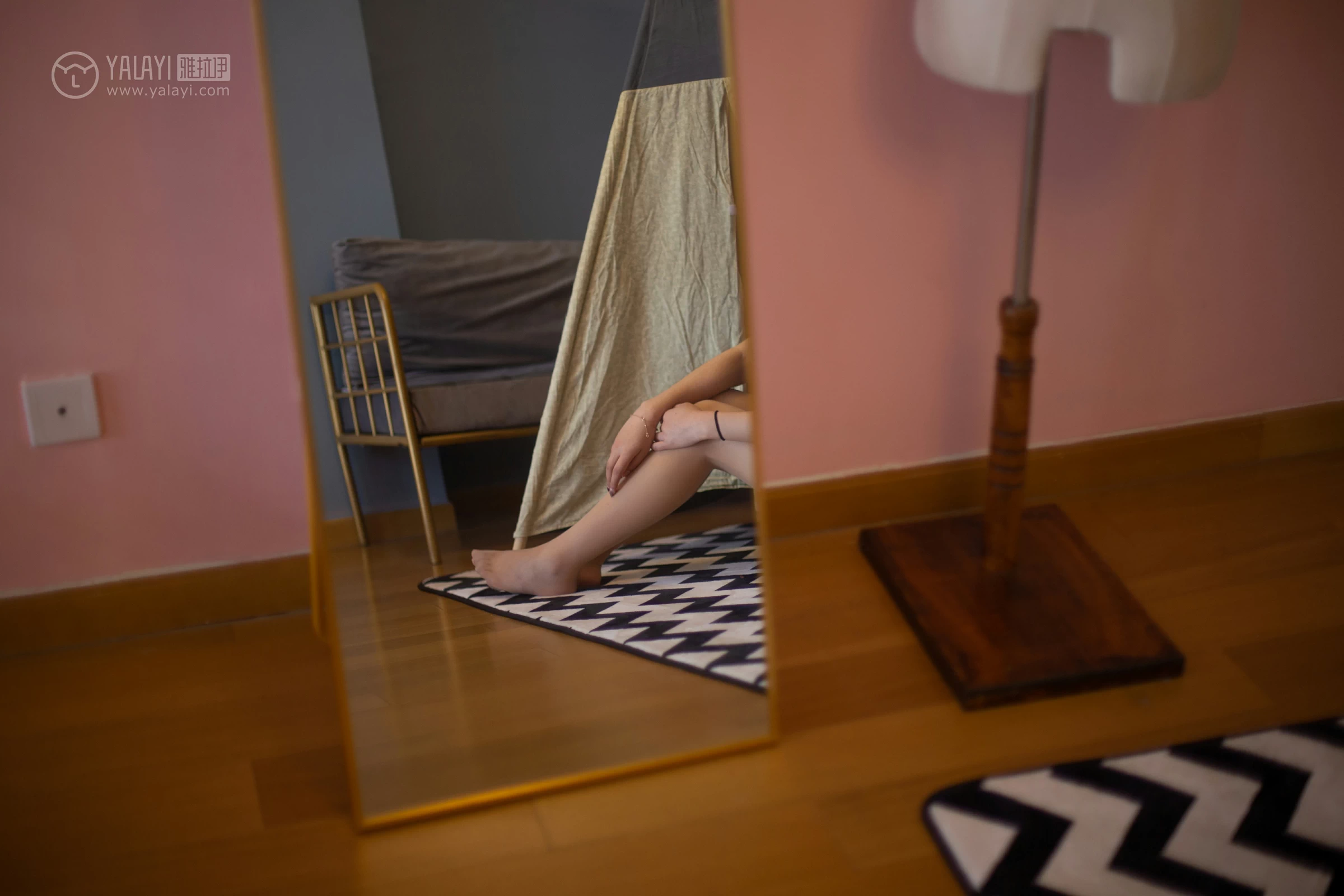 [YALAYI雅拉伊]No.288 欲盖弥彰 沫沫 白色透视情趣内衣加肉色丝袜美腿性感私房写真集第11张