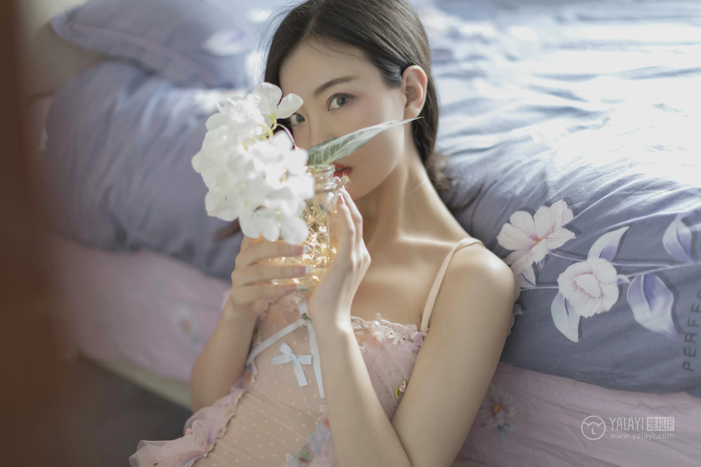 [YALAYI雅拉伊]No.311 花蝴蝶 高若童 粉色透视情趣内衣性感私房写真集第13张