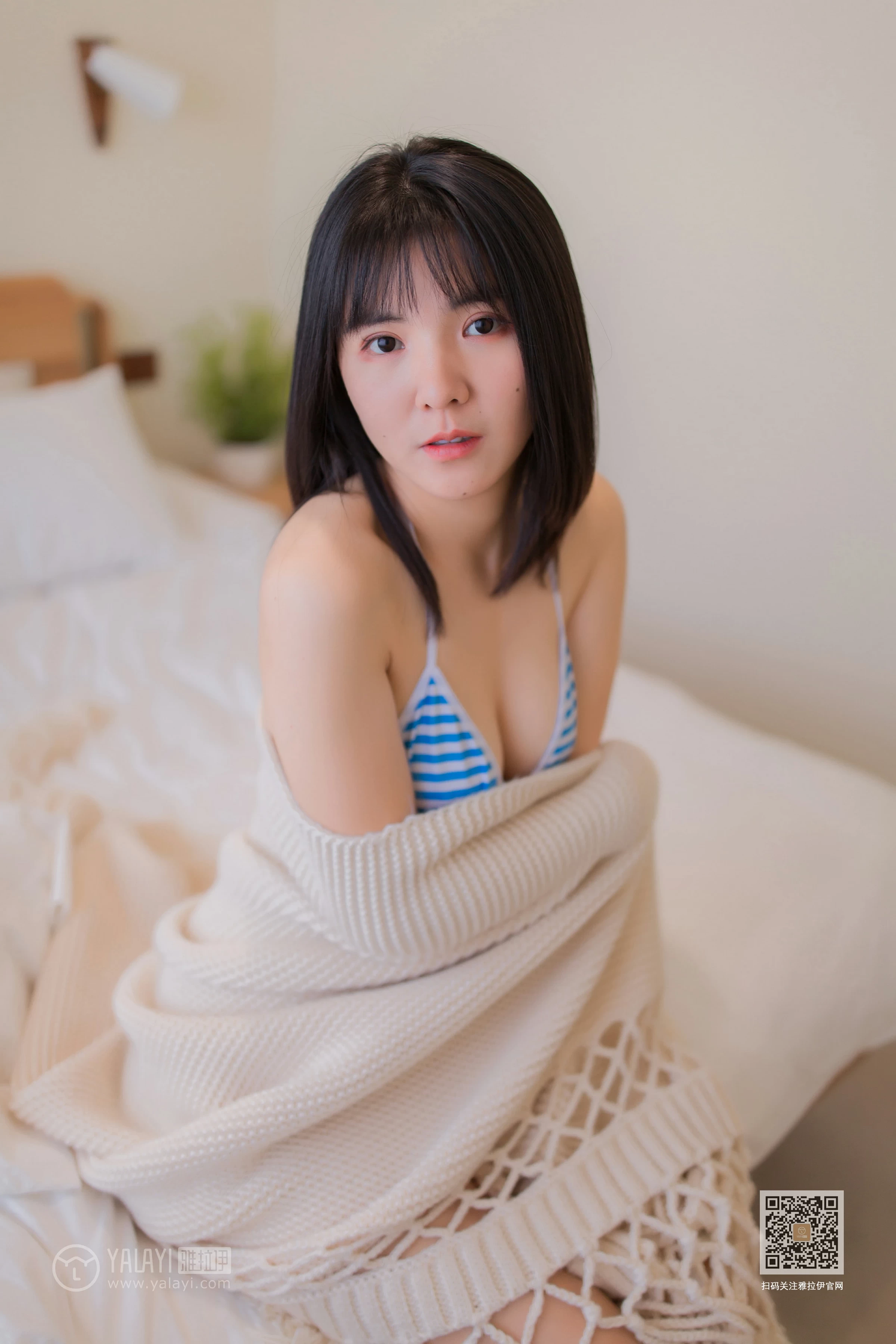[YALAYI雅拉伊]Vol.504 勇敢的心 安妮 蓝色情趣内衣性感私房写真集第5张
