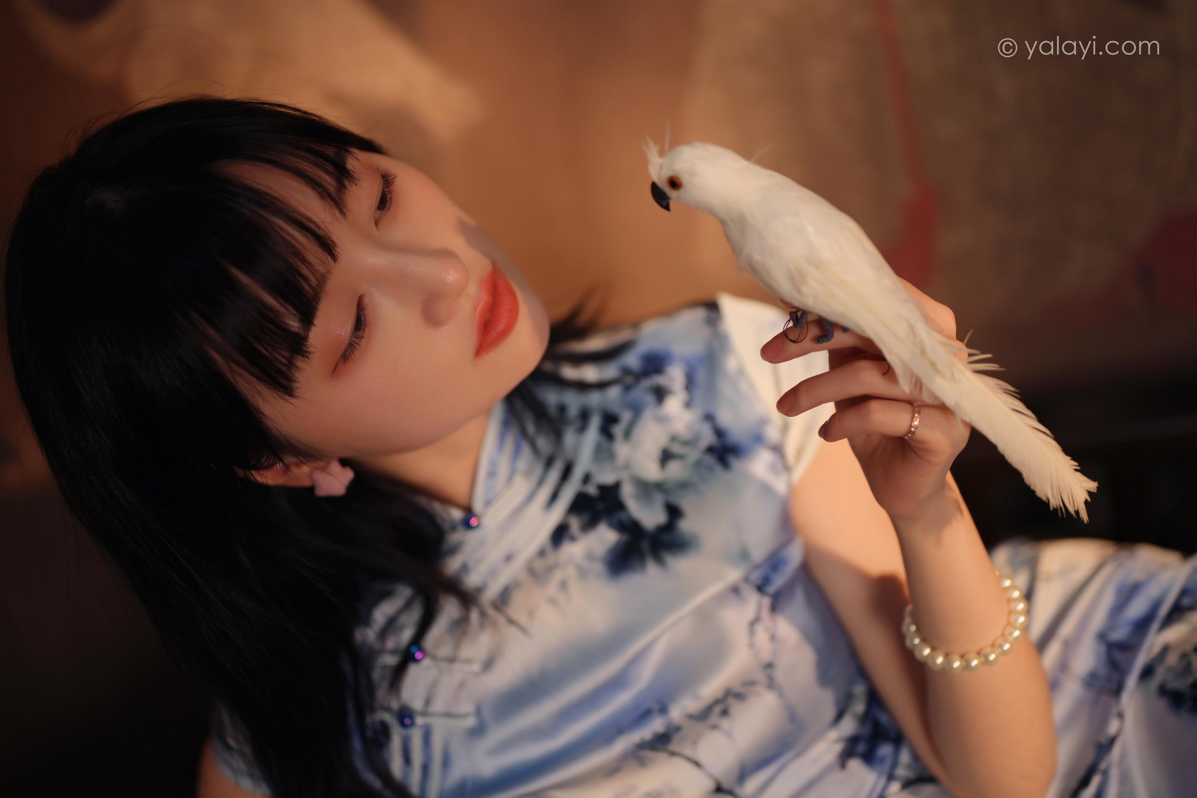 [YALAYI雅拉伊]2022.03.18 绝代芳华 京京 银色无袖旗袍民国风优雅写真集第5张