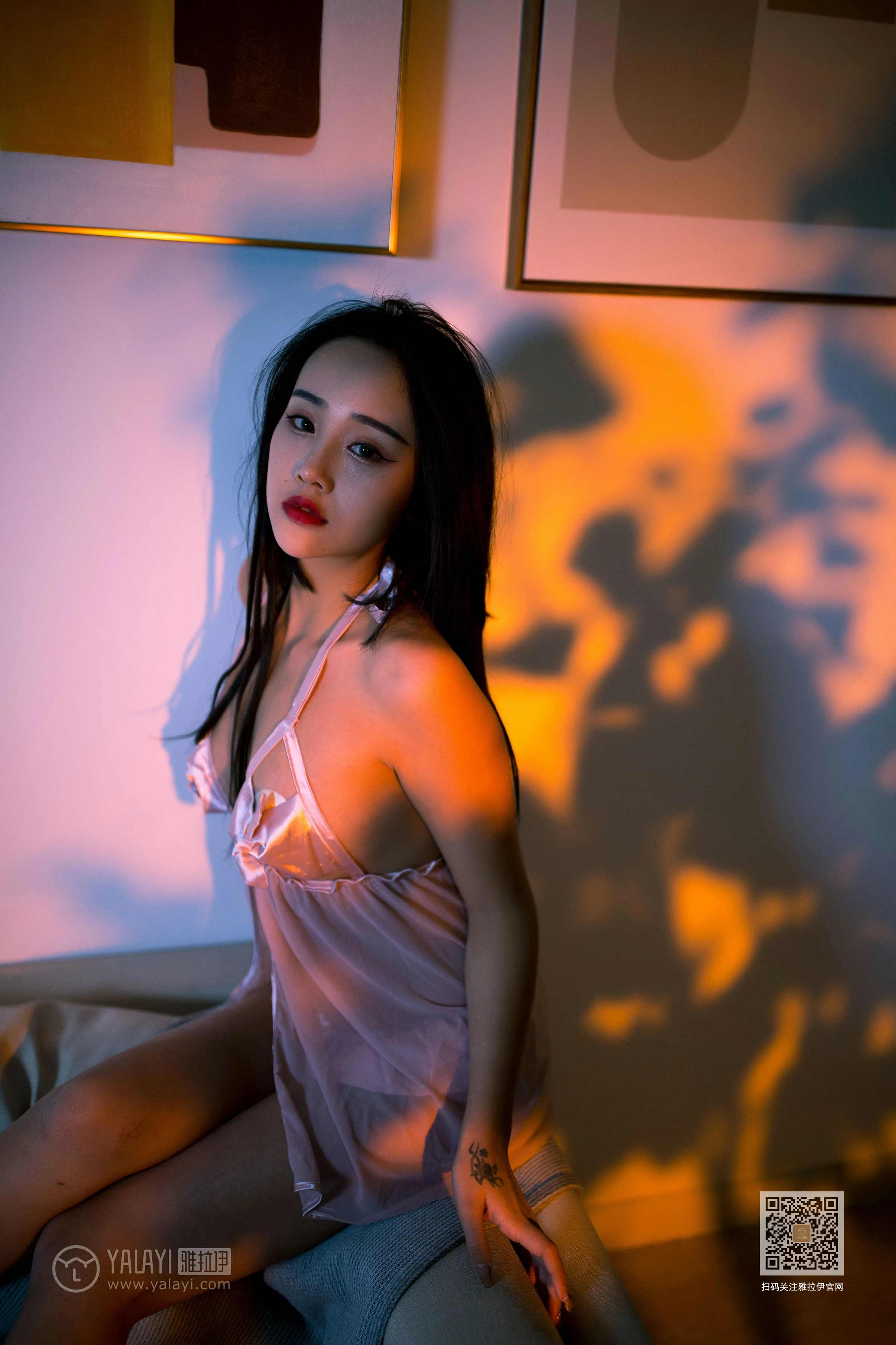 [YALAYI雅拉伊]Vol.535 热浪 优优 粉色透视情趣内衣性感私房写真集第11张