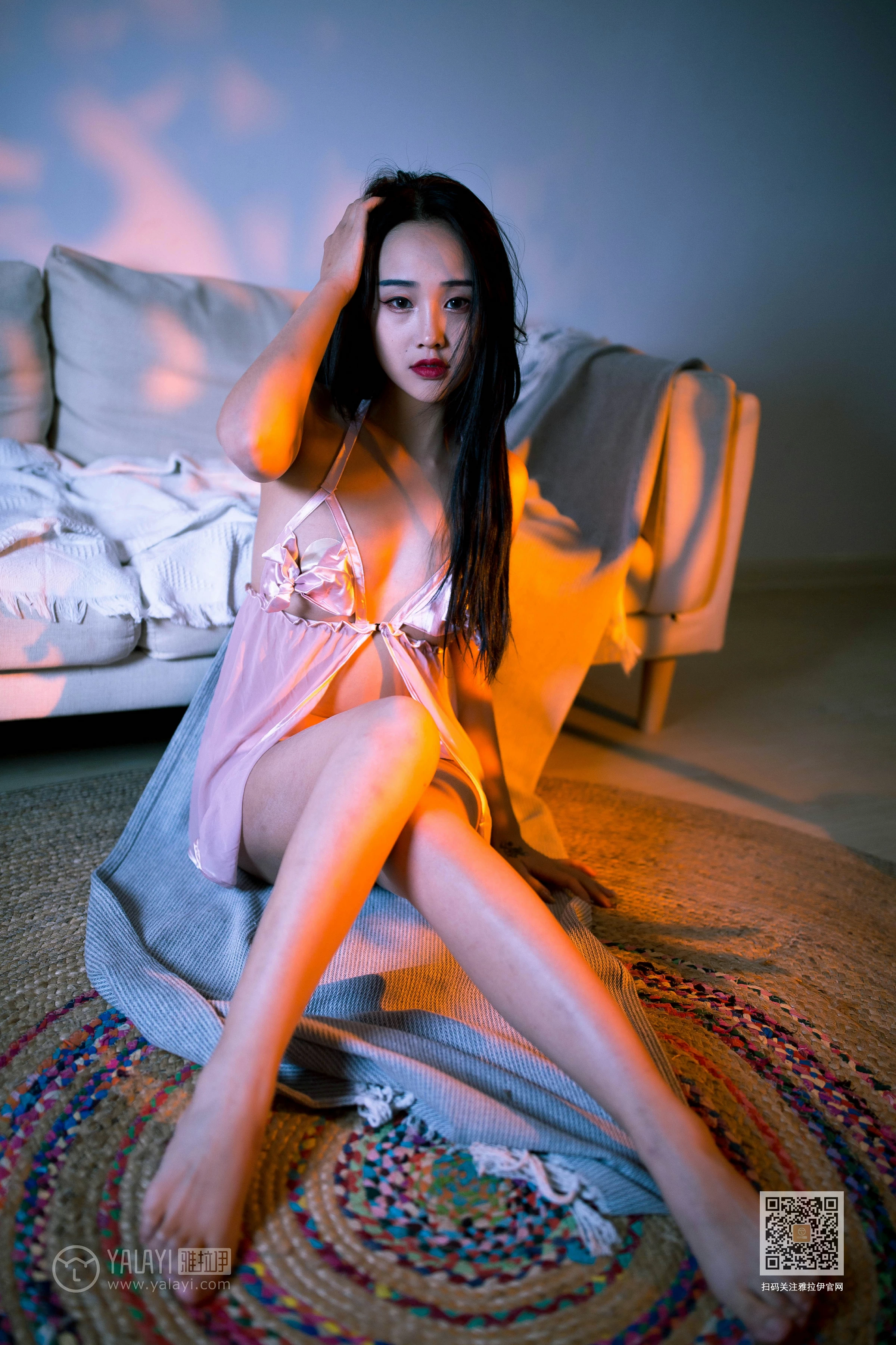 [YALAYI雅拉伊]Vol.535 热浪 优优 粉色透视情趣内衣性感私房写真集第12张