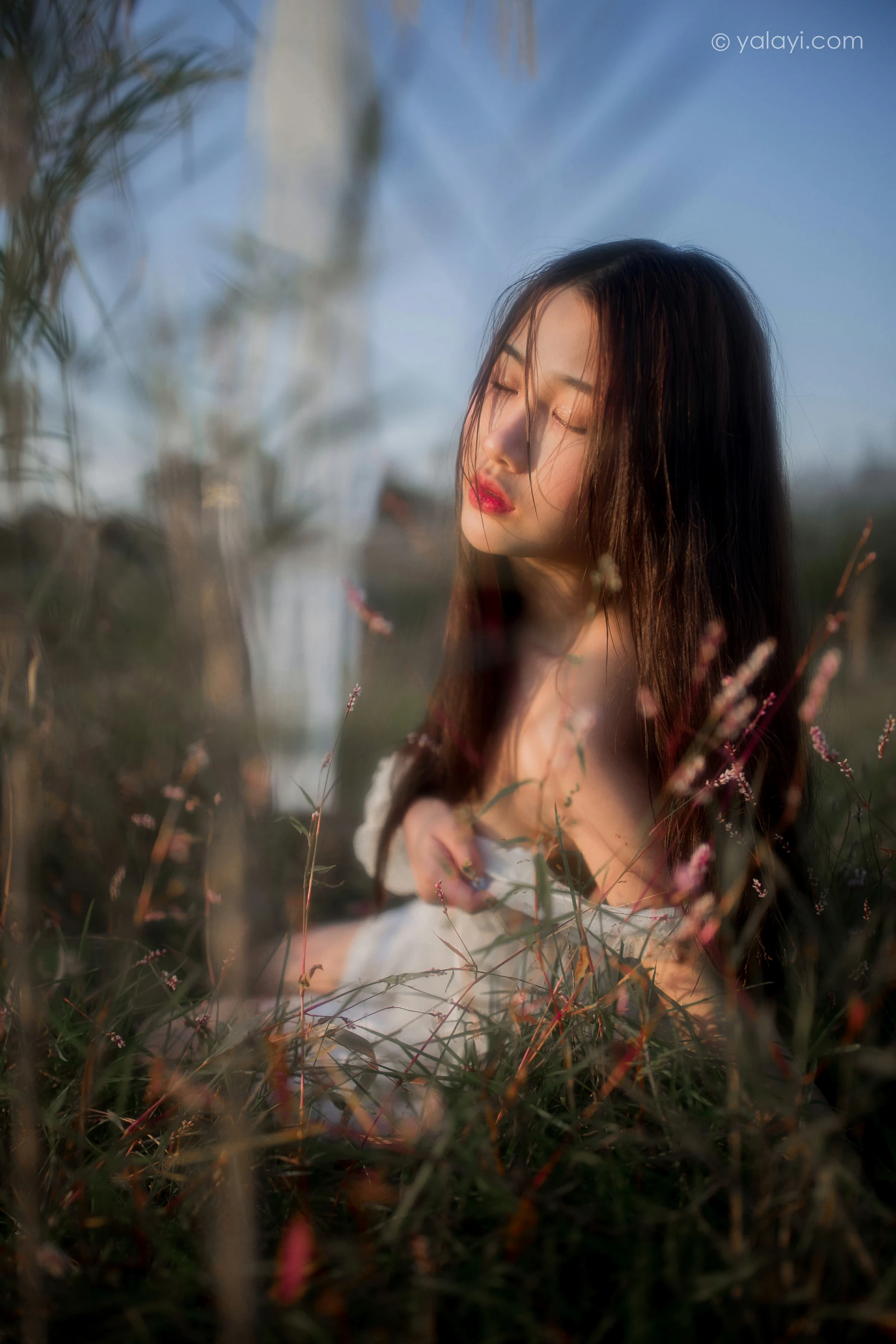 [YALAYI雅拉伊]NO.732 《寻》 籹籹仔 白色透视情趣婚纱性感私房写真集第9张