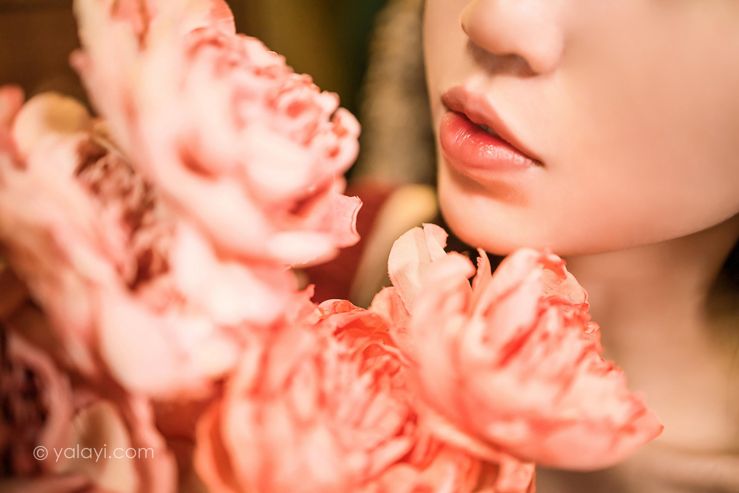 [YALAYI雅拉伊]2022.07.24 永不凋零 小乔 红色短袖连衣裙居家清纯写真集第13张