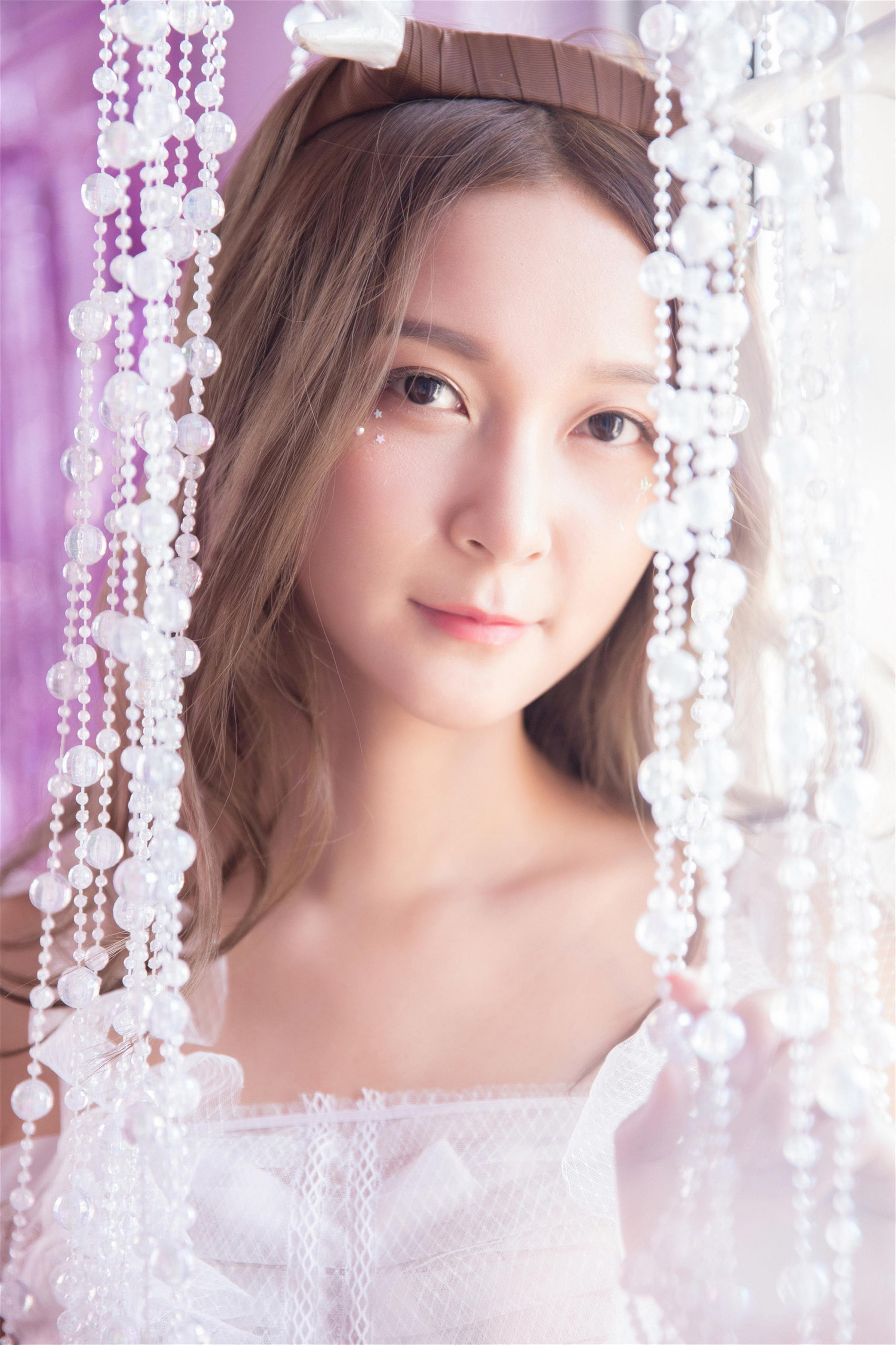 [YALAYI雅拉伊]2022.08.02 天上仙子 白色透视公主裙加白色塑身内衣性感私房写真集第7张