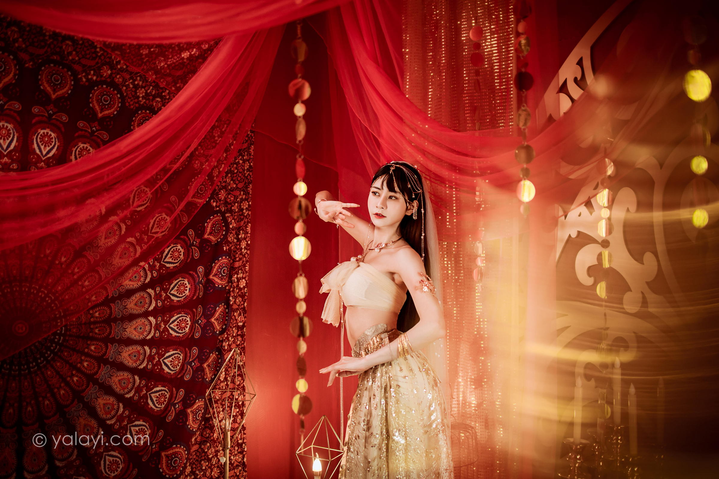 [YALAYI雅拉伊]2022.04.07 风铃公主 陈若冰 白色情趣舞裙加裹胸内衣性感私房写真集第11张