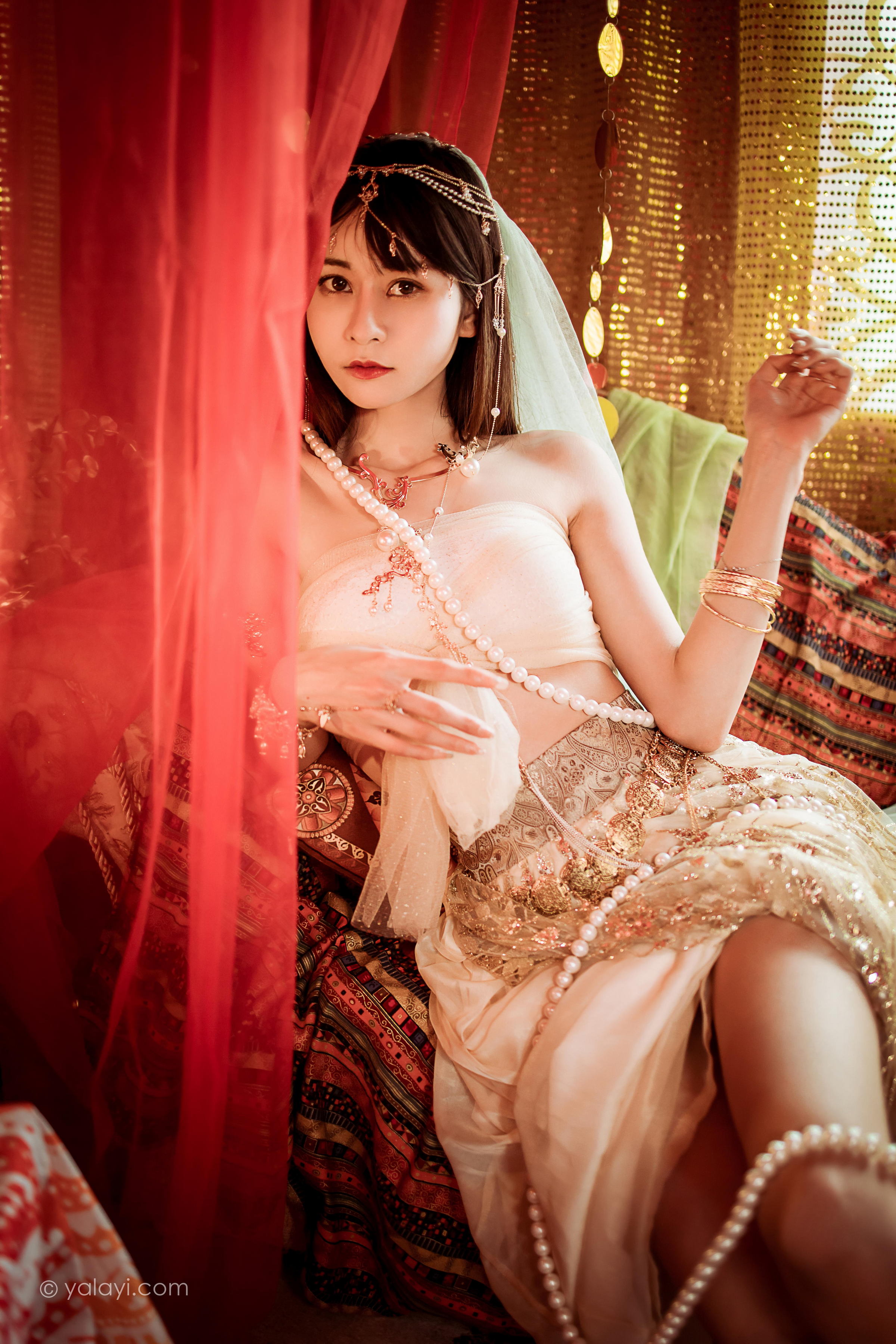 [YALAYI雅拉伊]2022.04.07 风铃公主 陈若冰 白色情趣舞裙加裹胸内衣性感私房写真集第6张