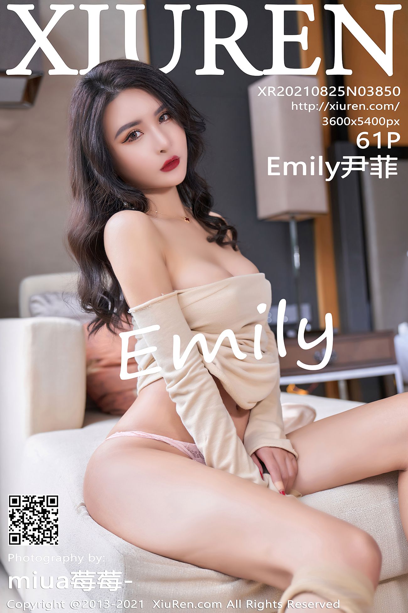 [Xiuren绣人网]2021.08.25 NO.3850 Emily尹菲[61+1P]第1张