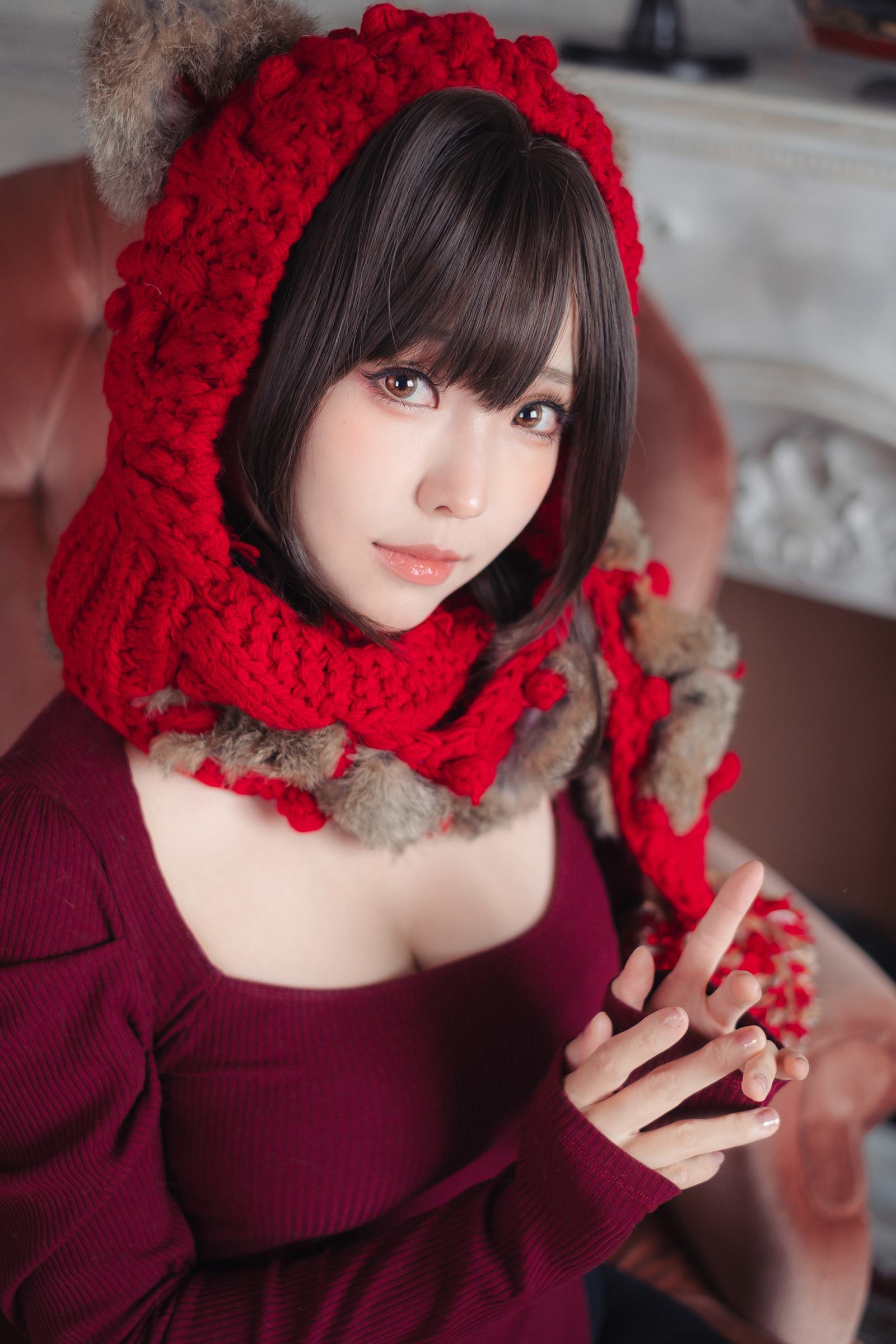 Ely_eee(ElyEE子)   红色 KNITTING[52P]第4张